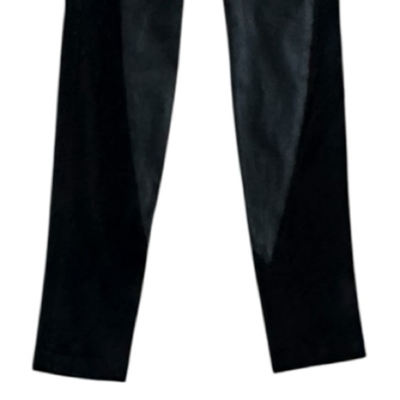 NWT Alice + Olivia Soft Leather Suede Black Leggings Pants Size 2 Sexy Party - Picture 4 of 9